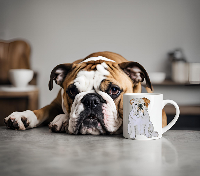 Bulldog Surveillance Mug: 'Every Sip You Take, I’ll Be Watching You!'