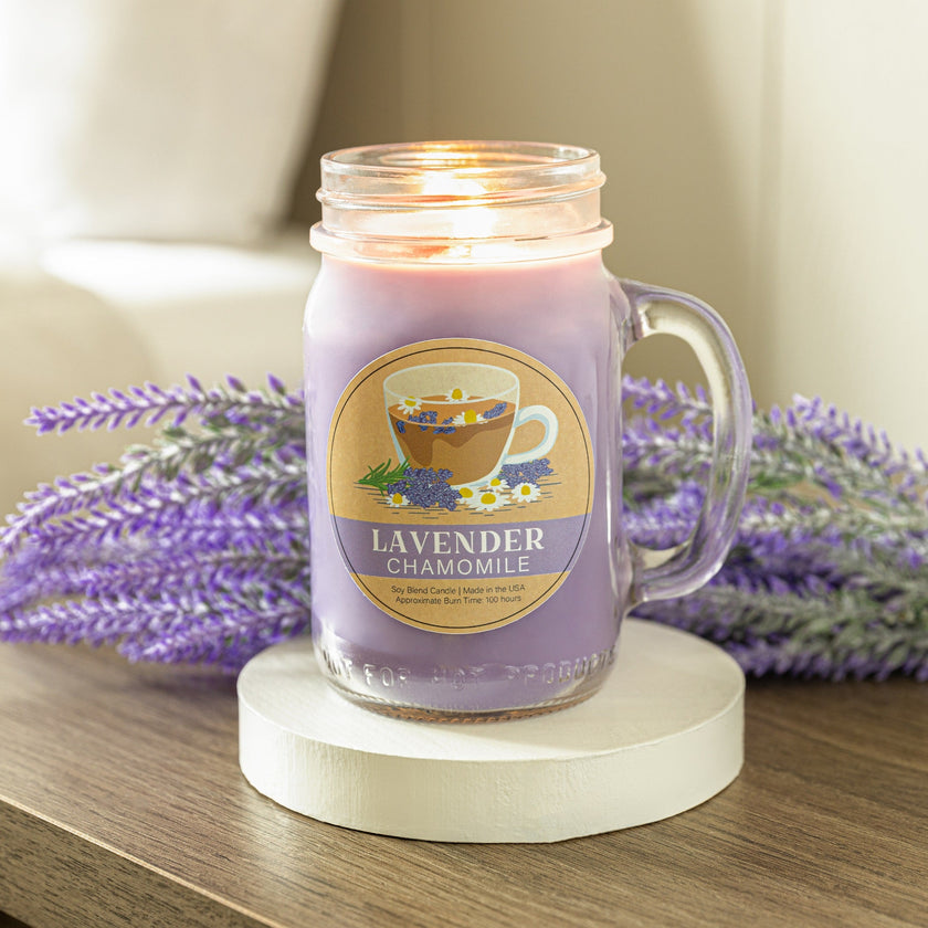 Lavender Chamomile Mini Mason Candle