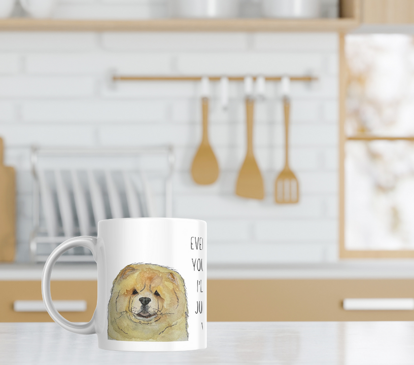 Fawn Chow Chow Mug – "Every Sip You Take, I'll Be Watching You" – Fun & Adorable!