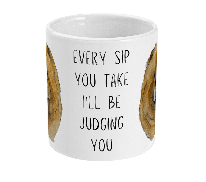 Stay Cozy with Our Red Chow Chow Mug: Every Sip You Take, I’m Watching!