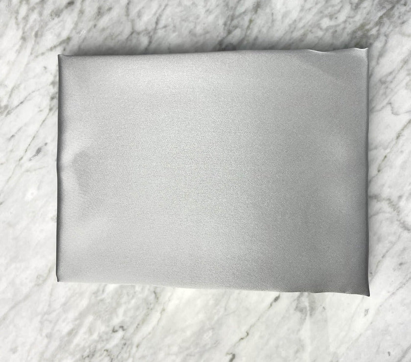 Silver Silk Pillowcase - Standard