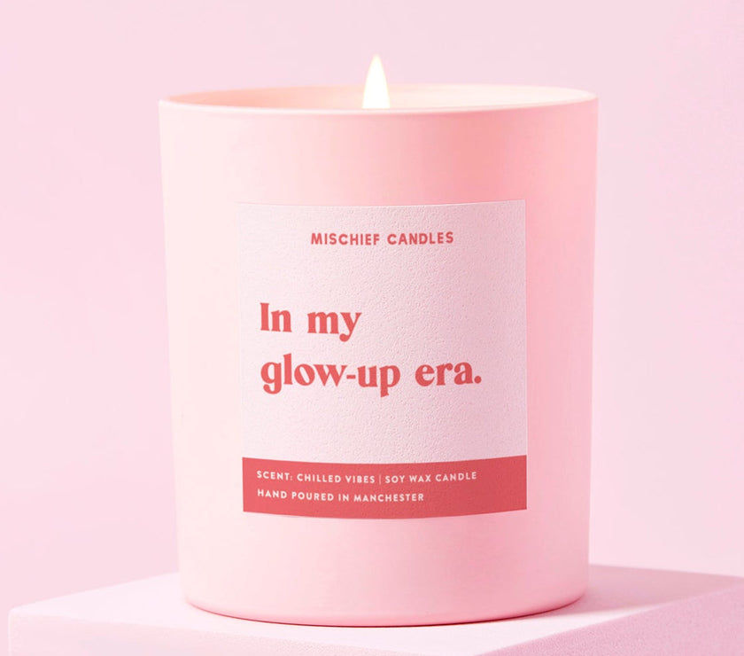 Gift For Friend Funny Gift Soy Wax Candle In My Glow-Up Era