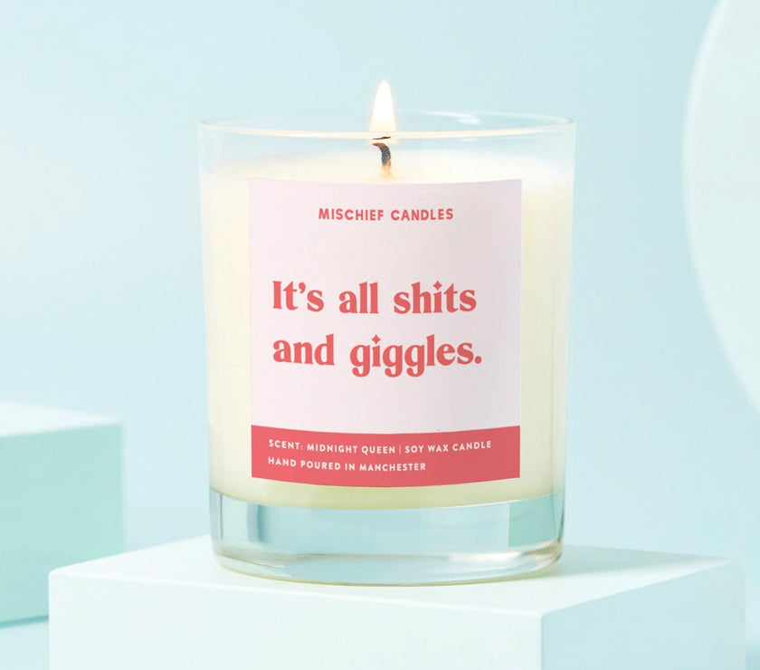 Friendship Gift Funny Gift For Her Candle Shits And Giggles