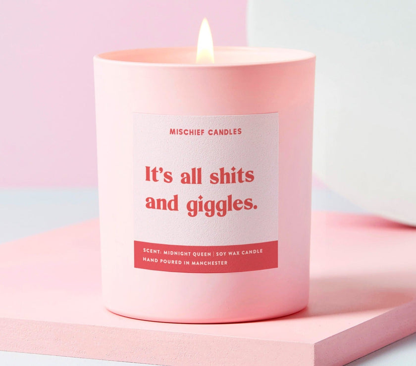 Friendship Gift Funny Gift For Her Candle Shits And Giggles