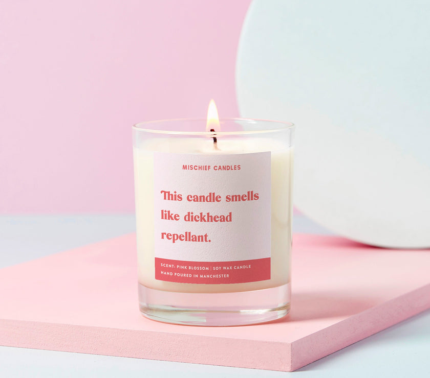 Funny Dickhead Repellant Friendship Gift For Her Funny Candle