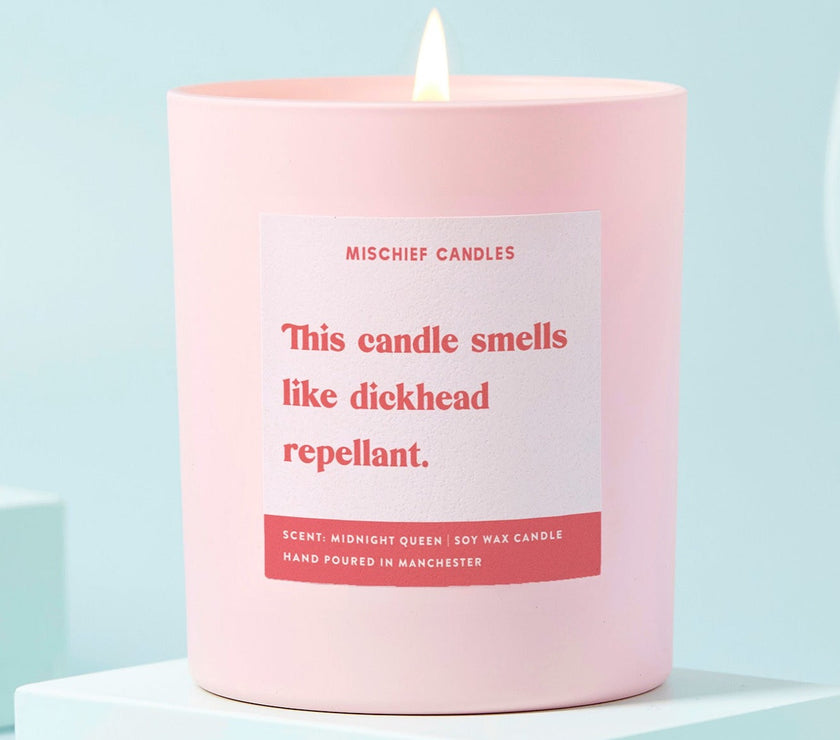 Funny Dickhead Repellant Friendship Gift For Her Funny Candle