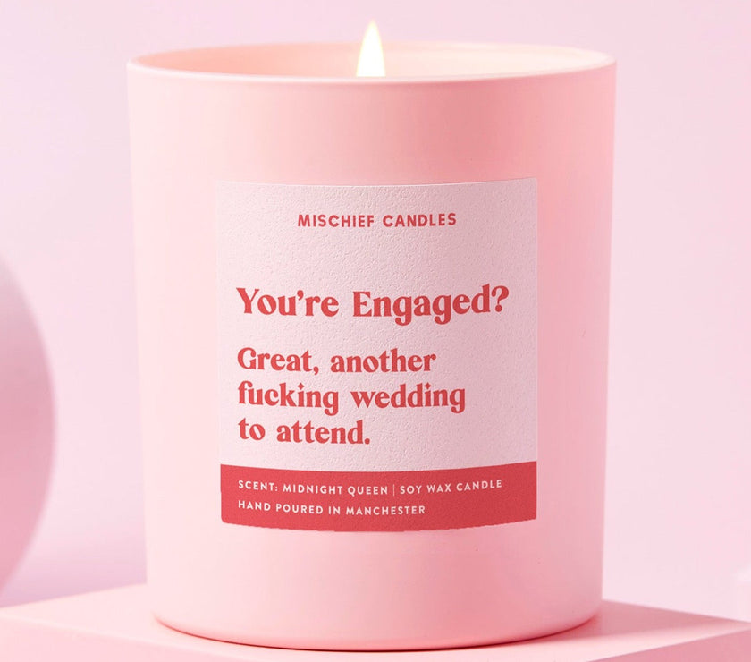Engagement Gift Funny Candle Another Fucking Wedding