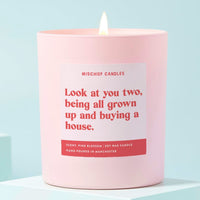New Home Funny Gift Candle All Grown Up and Buying a House