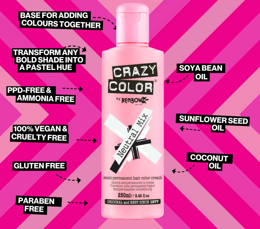 Crazy Color Semi-Permanent Cream Color 250ml