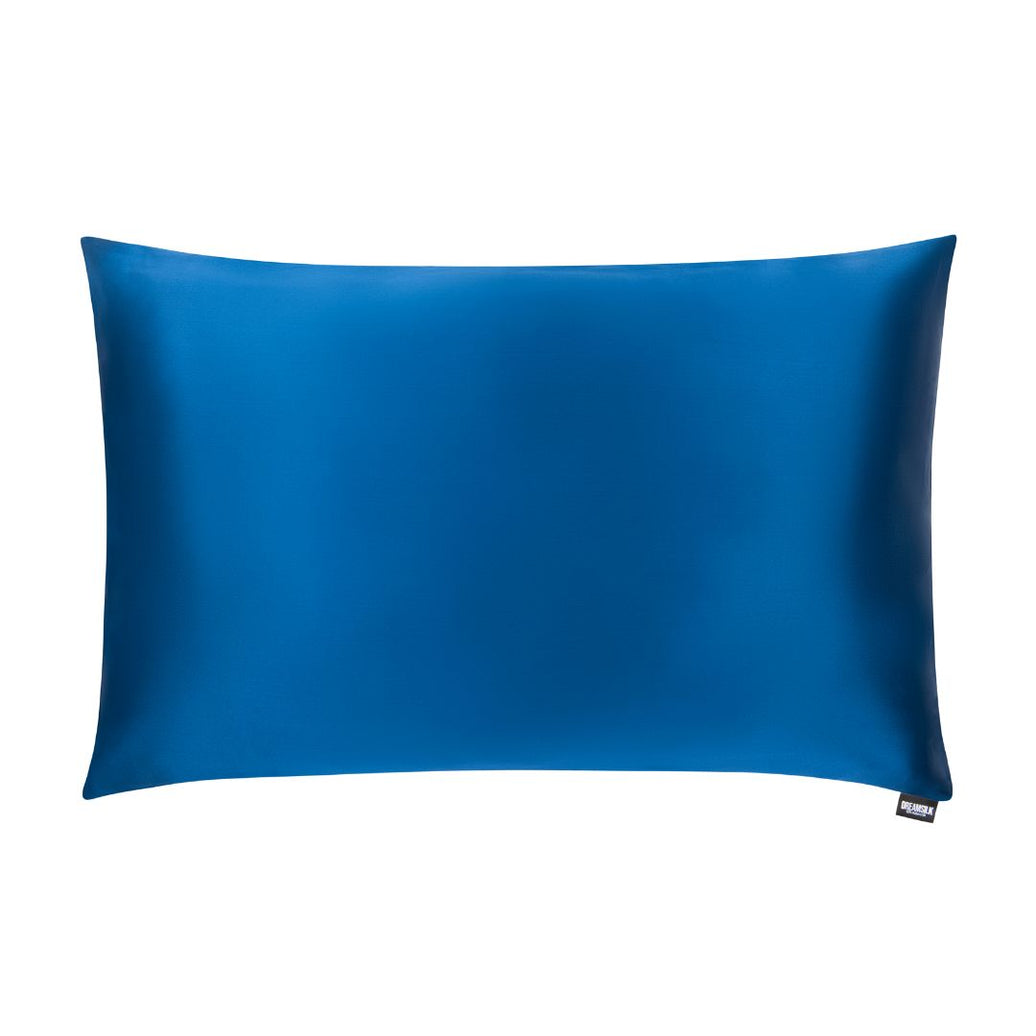 Navy Blue Silk Pillowcase - Standard