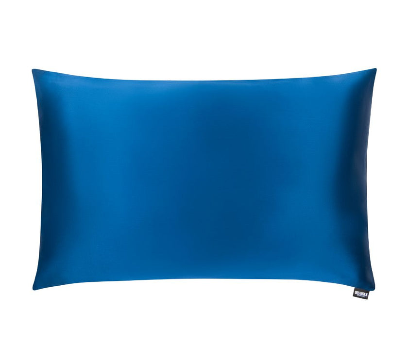 Navy Blue Silk Pillowcase - Standard