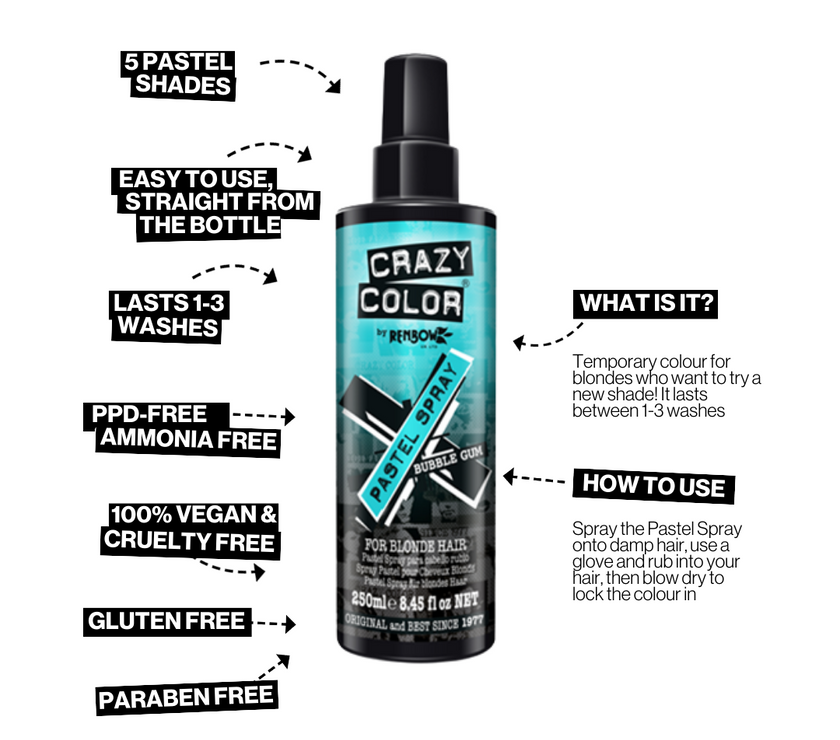 Crazy Color Pastel Spray 250ml