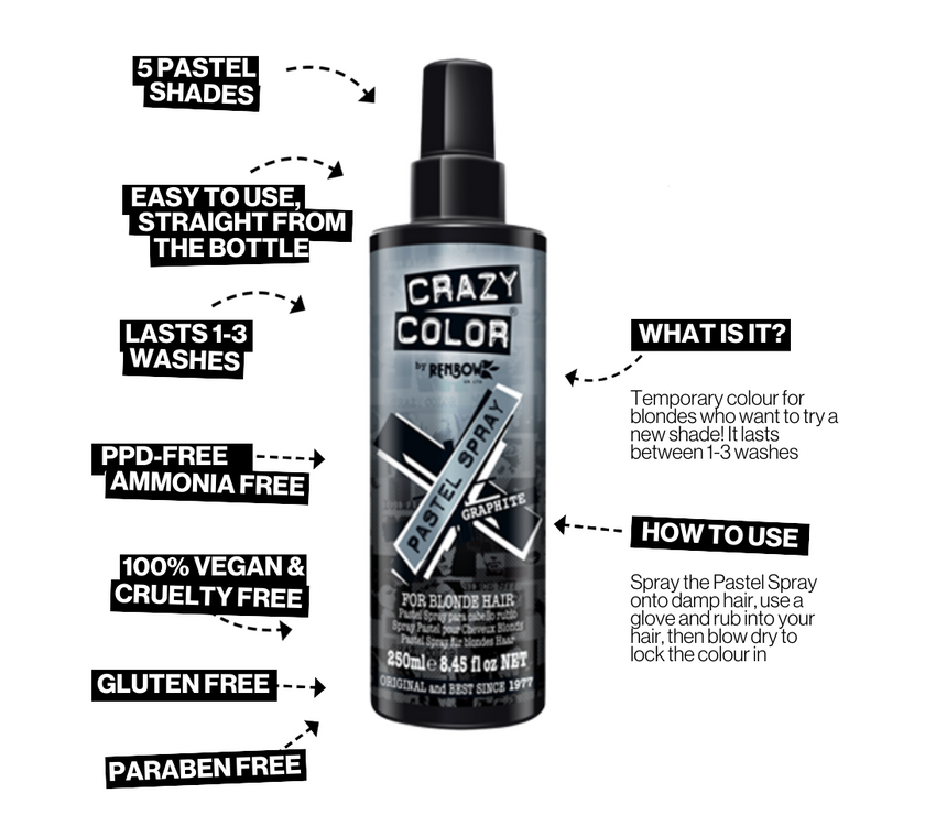 Crazy Color Pastel Spray 250ml