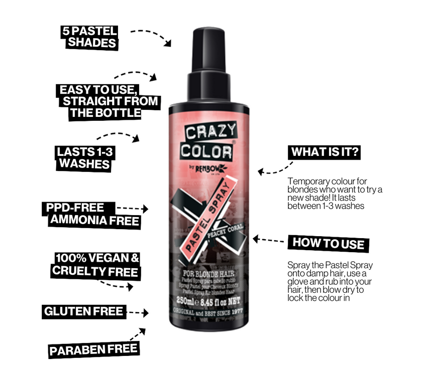 Crazy Color Pastel Spray 250ml
