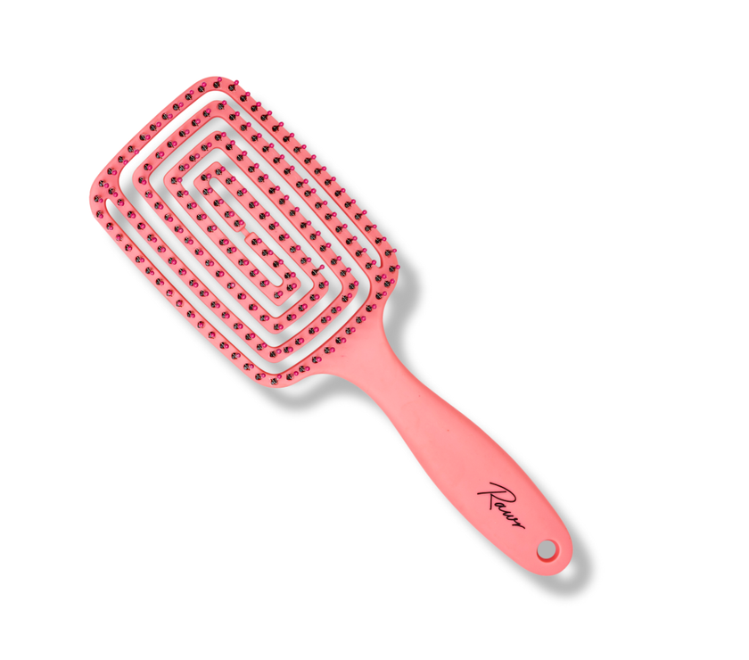 Rawr Maze Hair Brush - Pink