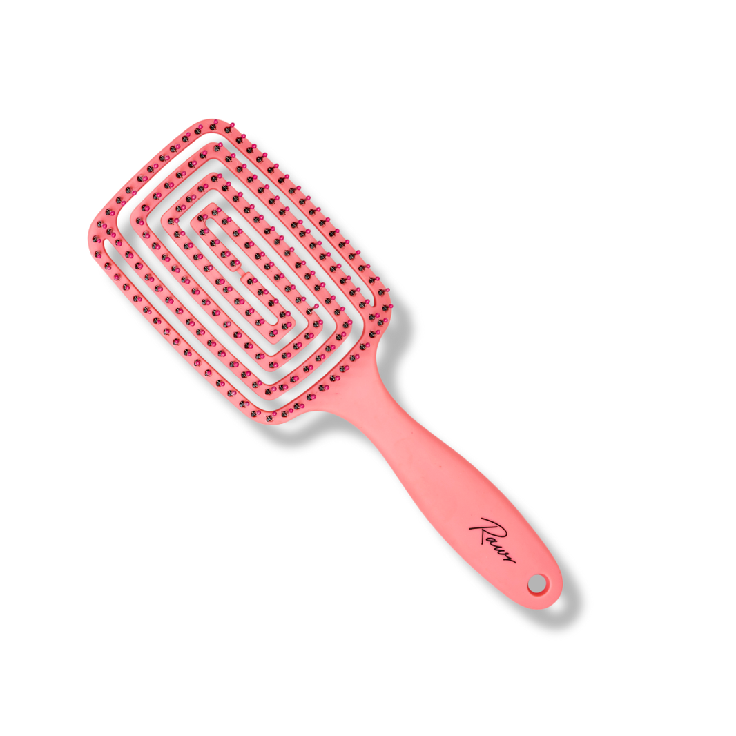 Rawr Maze Hair Brush - Pink
