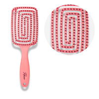 Rawr Maze Hair Brush - Pink