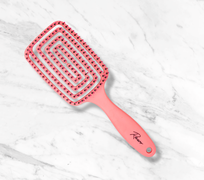 Rawr Maze Hair Brush - Pink