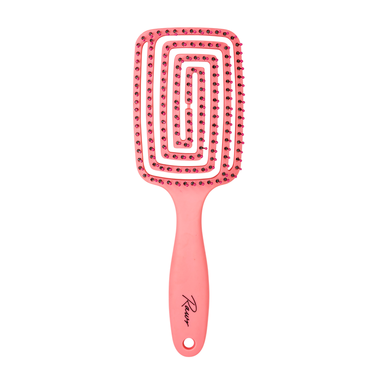 Rawr Maze Hair Brush - Pink