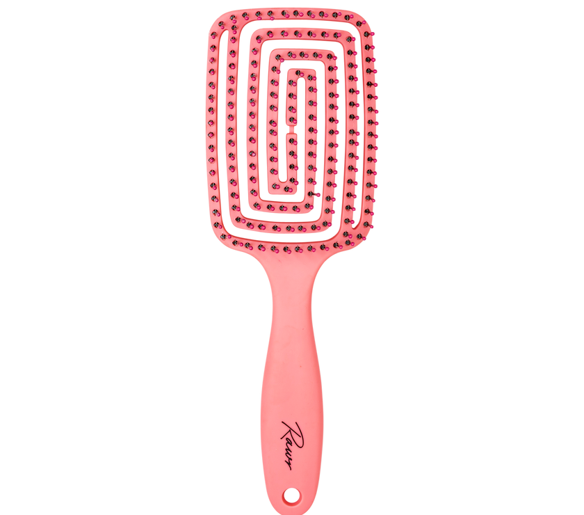 Rawr Maze Hair Brush - Pink
