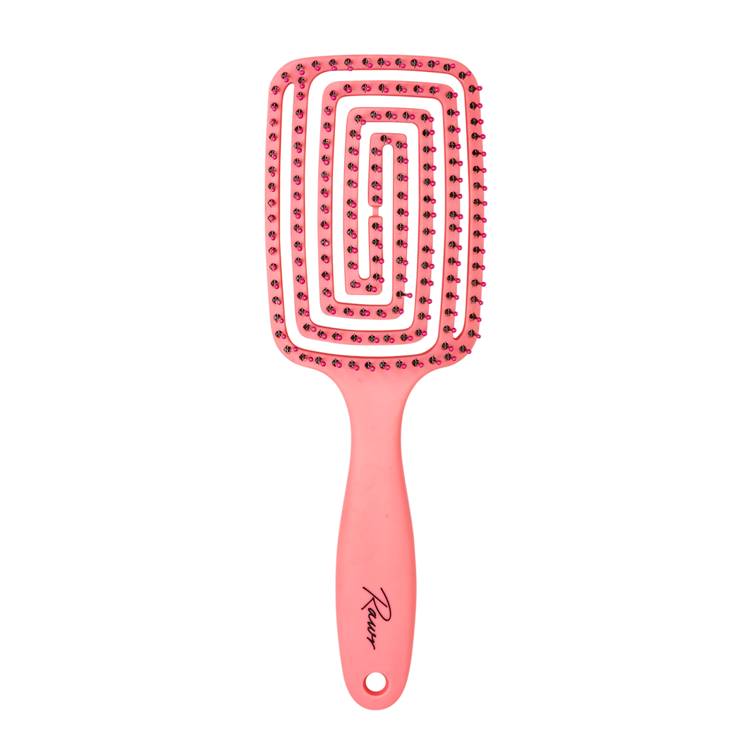 Rawr Maze Hair Brush - Pink