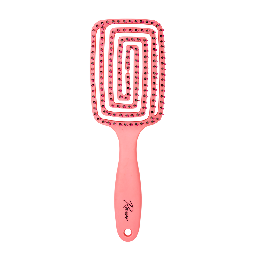 Rawr Maze Hair Brush - Pink