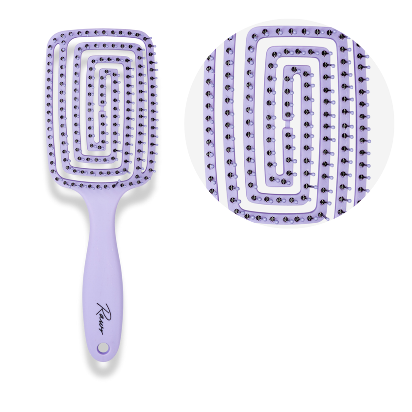 Rawr Maze Hair Brush - Purple
