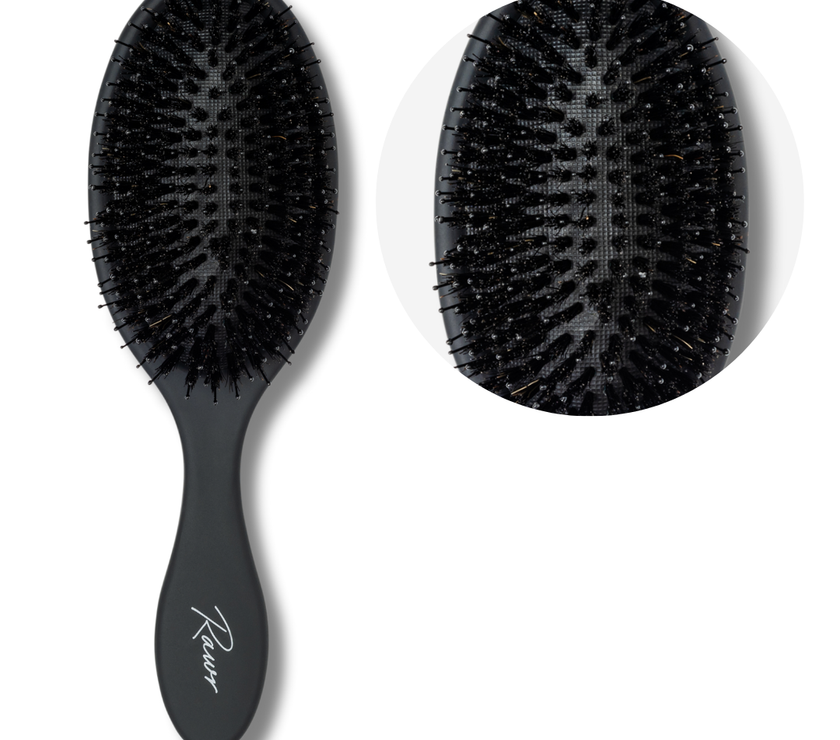 Rawr Boar Bristle Brush Black