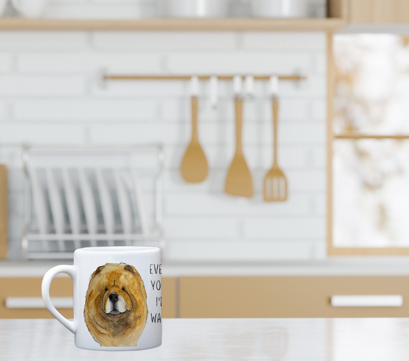 Stay Cozy with Our Red Chow Chow Mug: Every Sip You Take, I’m Watching!