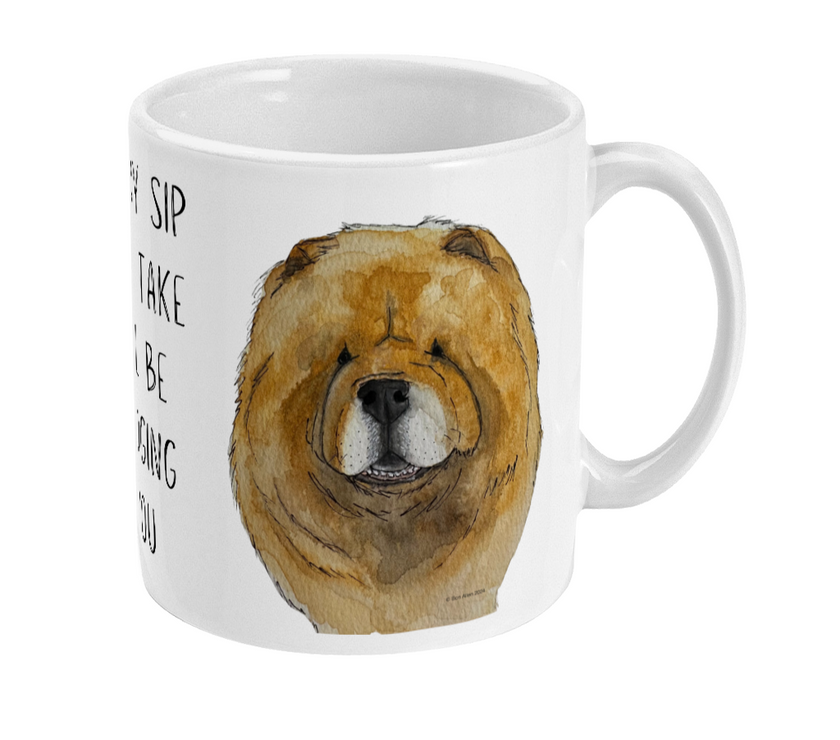 Stay Cozy with Our Red Chow Chow Mug: Every Sip You Take, I’m Watching!