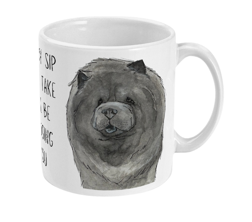 Blue Chow Chow Mug – Perfect for Dog Lovers and Coffee Enthusiasts!
