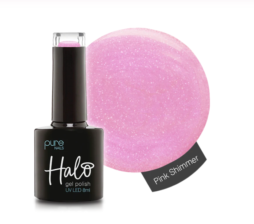 Gel Nail Polish Pink Shimmer 8ml
