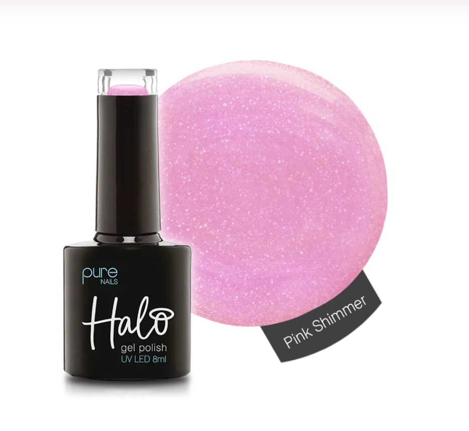 Gel Nail Polish Pink Shimmer 8ml