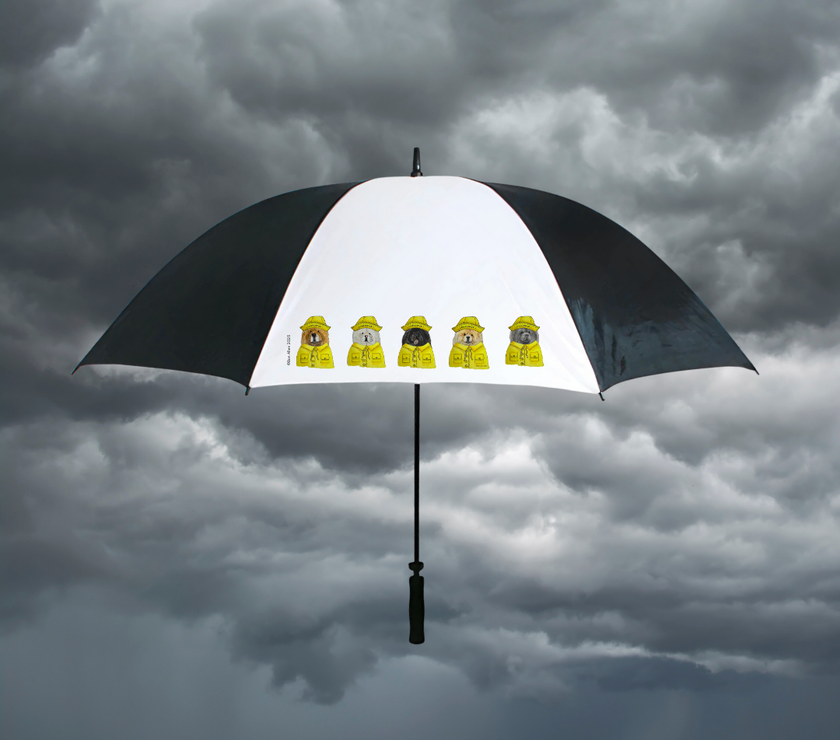 Chow’ing in the Rain: The Ultimate Chow Chow Golf Umbrella