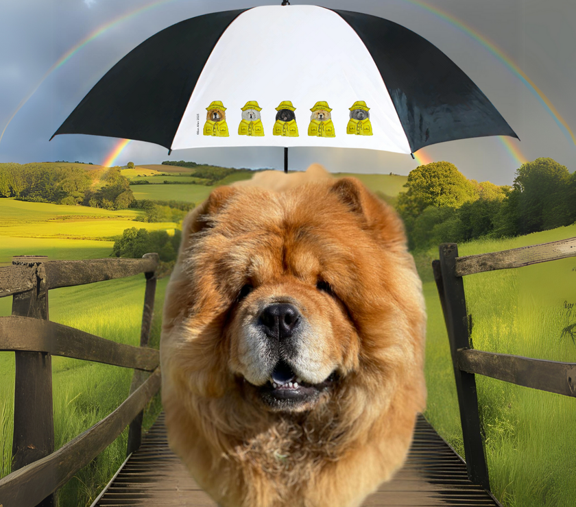 Chow’ing in the Rain: The Ultimate Chow Chow Golf Umbrella