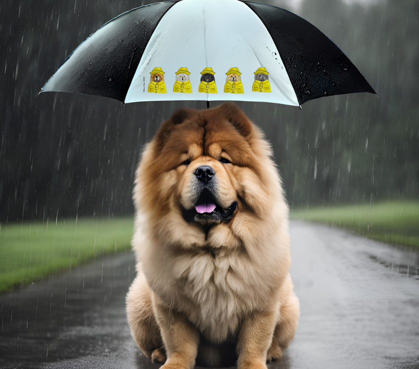 Chow’ing in the Rain: The Ultimate Chow Chow Golf Umbrella