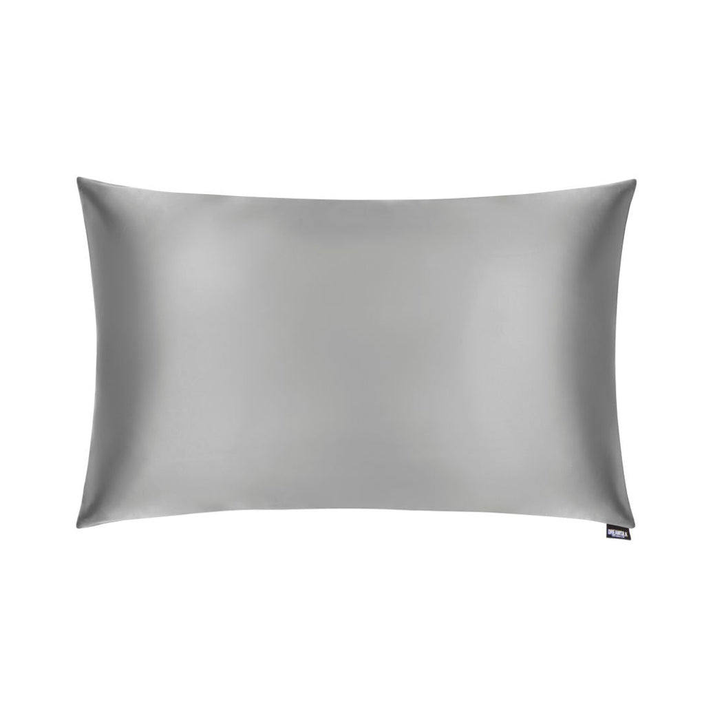Silver Silk Pillowcase - Standard