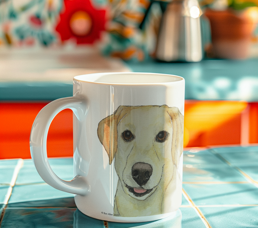 Labrador Mug – Powered by Caffeine & Crumbs