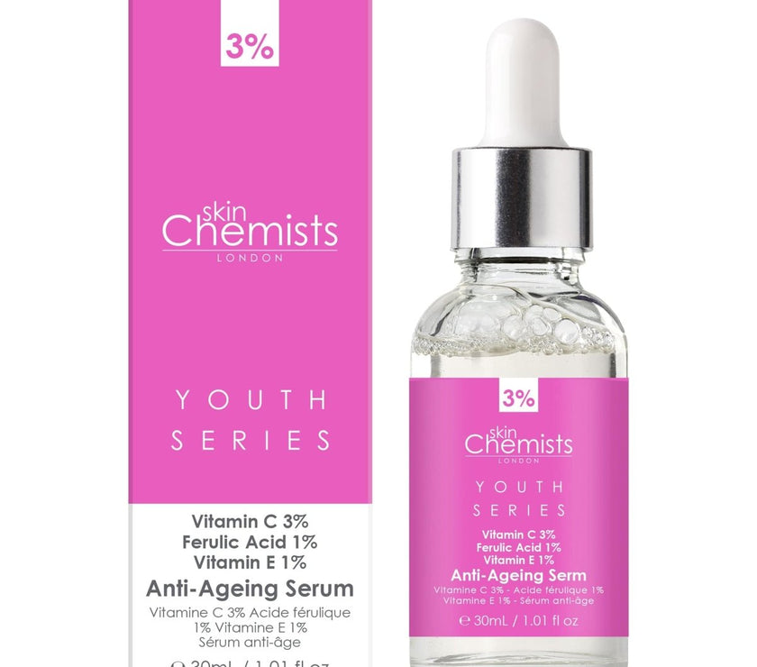 Anti-Ageing Serum Vitamin C 3%, Ferulic Acid 1%, Vitamin E 1% 30ml