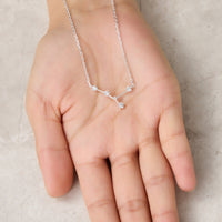 Cancer Star Sign Zodiac Constellation Necklace and Quote Card with Zircondia® Crystals