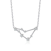 Capricorn Star Sign Zodiac Constellation Necklace and Quote Card with Zircondia® Crystals