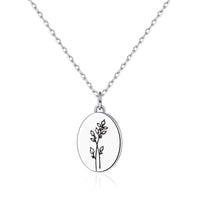 December Birth Flower Holly Berry Necklace with Card