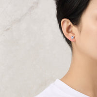 Gold Plated February (Amethyst) Birthstone Necklace & Earrings Set Created with Zircondia® Crystals
