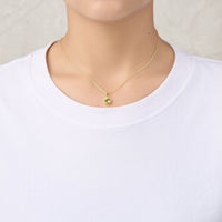 Gold Plated November (Topaz) Birthstone Necklace & Earrings Set Created with Zircondia® Crystals
