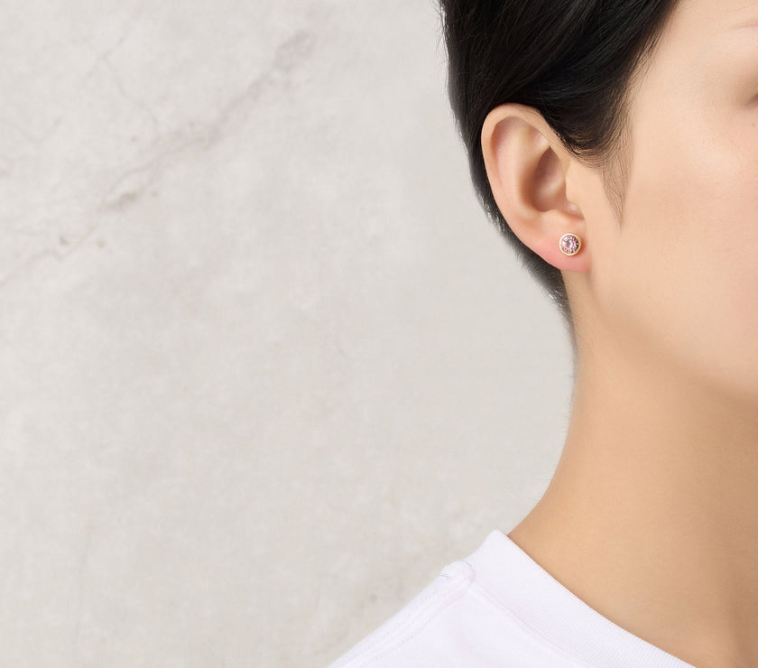 Gold Plated October (Tourmaline) Birthstone Necklace & Earrings Set Created with Zircondia® Crystals