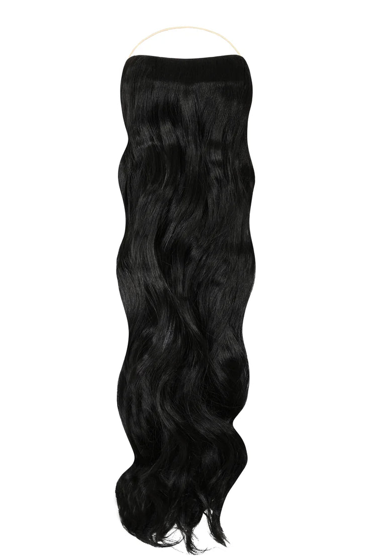 22 inch Signature Syn Halo Hair Extensions Curly Single Pack