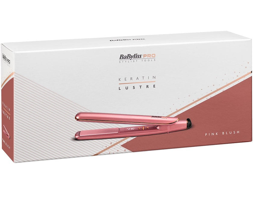 Babyliss Pro Keratin Lustre Straightener Pink Blush