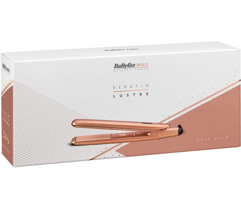 Babyliss Pro Keratin Lustre Straightener Rose Gold