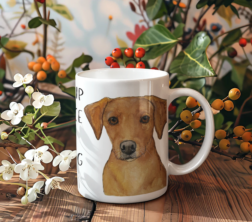 Labrador Mug – Powered by Caffeine & Crumbs