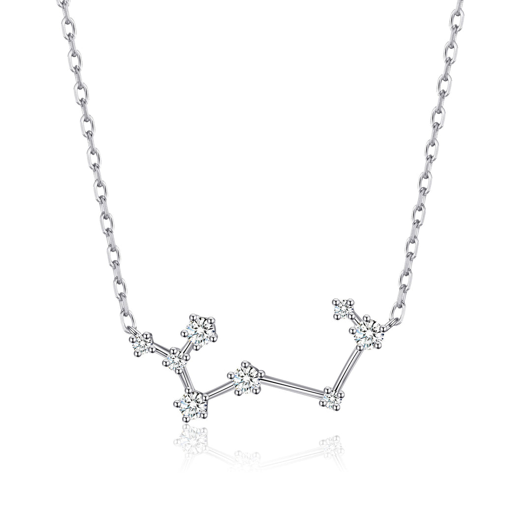 Sagittarius Star Sign Zodiac Constellation Necklace and Quote Card with Zircondia® Crystals